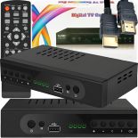 TUNER DEKODER DVB T2 HEVC H.265 TELEWIZJI NAZIEMNEJ 4K ULTRA HD USB PILOT -E255