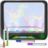 MAGICZNA TABLICA 3D LED PODŚWIETLANA DO RYSOWANIA TABLET DLA DZIECI +MAZAKI