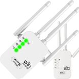 MOCNY WZMACNIACZ SYGNAŁU WIFI 4-ANTENY 300MB/s 2.4 GHz REPEATER ZEWNĘTRZNY - ER1046