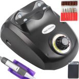 FREZARKA DO PAZNOKCI MANICURE 35W + FREZY CZARNA
