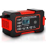 PROSTOWNIK AUTOMATYCZNY SAMOCHODOWY FUNKCJA NAPRAWY INTELIGENTNY 12V LCD - ER1084