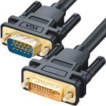 KABEL PRZEWÓD DVI-I DO VGA D-SUB DVI 24+5 DUAL LINK DO MONITORA 140CM