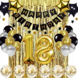 GIRLANDA BALONOWA 18 URODZINY DEKORACJA IMPREZA OSIEMNASTKA ZESTAW BALONY