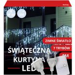 GIRLANDA LED 5M 150 LAMPEK KURTYNA NA TARAS ZEWNĘTRZNA ŚWIĄTECZNA