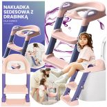 NAKŁADKA NA SEDES Z DRABINKĄ DLA DZIECI MIĘKKIE SIEDZENIE WC ANTYPOŚLIZGOWE