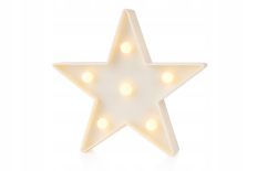 GWIAZDA DEKORACYJNA LED LAMPION LAMPKA STOJĄCA OZDOBA ŚWIĄTECZNA 15CM STAR