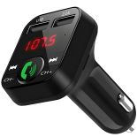 TRANSMITER BLUETOOTH SAMOCHODOWY FM ŁADOWARKA ODBIORNIK AUDIO 2x USB SD MP3 -E089