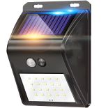 LAMPA SOLARNA LED CZUJNIKI RUCHU I ZMIERZCHU ZEWNĘTRZNA OGRODOWA 20LED IP65 -E006