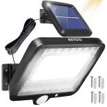 LAMPA SOLARNA Z CZUJNIKIEM RUCHU 100 LED ENERGOOSZCZĘDNA  -E077 niebieski kartonik