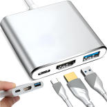 PRZEJŚCIÓWKA ADAPTER 3W1 USB-C 4K HDMI HUB USB 3.0 -E379