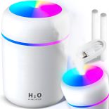 NAWILŻACZ POWIETRZA DYFUZOR ZAPACHOWY LED DO AUTA AROMATERAPIA LAMPKA NOCNA -E558