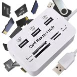 ROZDZIELACZ 7W1 USB HUB CZYTNIK KART ADAPTER SD MICRO SZYBKI ROZGAŁĘŹNIK