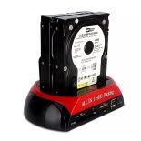 STACJA DOKUJĄCA DO DYSKÓW SATA CZYTNIK KART 2.5' 3.5' IDE HDD SSD USB 3.0
