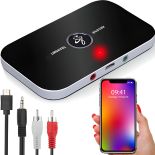 TRANSMITER BLUETOOTH ADAPTER ODBIORNIK + NADAJNIK prostokątny z nutką E062