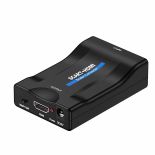 ADAPTER KONWERTER SCART DO HDMI PRZEJŚCIÓWKA SYGNALU EUROZŁĄCZE AV EURO FHD -E392