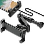 UCHWYT SAMOCHODOWY NA TELEFON TABLET ZAGŁÓWEK TELESKOPOWY XL UNIWERSALNY