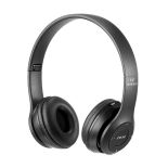 SŁUCHAWKI BEZPRZEWODOWE P47 BLUETOOTH MIKROFON MP3- E142 czarny