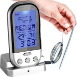 BEZPRZEWODOWY TERMOMETR DO GRILLA WĘDZARNI DOM LCD