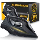 MOCNE ŻELAZKO PAROWE DUŻA MOC 2400W CERAMICZNA POWŁOKA ANTI-DRIP ANTI-CALC
