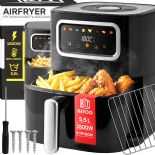 FRYTKOWNICA BEZTŁUSZCZOWA AIR FRYER 5,5L AIRFRYER 1500W 8 TRYBÓW FRYTOWNICA - OR1292