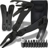 MULTITOOL NARZĘDZIE WIELOFUNKCYJNE SURVIVAL ZESTAW SCYZORYK WOJSKOWY NÓŻ