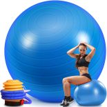 PIŁKA GIMNASTYCZNA REHABILITACYJNA 65CM FITNESS DO ĆWICZEŃ DUŻA JOGA+POMPKA -S062