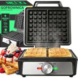 GOFROWNICA NA 2 GOFRY 1600W REGULACJA MOCY TEMPERATURY TERMOSTATYCZNA MOCNA - OR1331