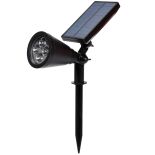 SOLARNA LAMPA OGRODOWA LED WBIJANA REFLEKTOR CZUJNIK ZMIERZCHU PUNKTOWA - OR1226