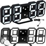 ZEGAR ELEGRONICZNY LED BUDZIK TERMOMETR ALARM DATA - E290