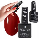 HYBRYDOWY LAKIER DO PAZNOKCI CIEMNE CZERWONE WINO POŁYSK UV ONLYU 7,3ML