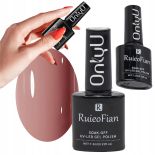 HYBRYDOWY LAKIER DO PAZNOKCI BRUDNY CIEMNY RÓŻ Z POŁYSKIEM UV ONLYU 7,3ML