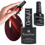 HYBRYDOWY LAKIER DO PAZNOKCI CIEMNY CZERWONY Z POŁYSKIEM UV ONLYU 7,3ML