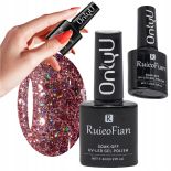 BROKATOWY LAKIER DO PAZNOKCI HYBRYD Z POŁYSKIEM UV ONLYU 7,3ML RÓŻOWE ZŁOTO