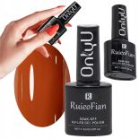 HYBRYDOWY LAKIER DO PAZNOKCI Z POŁYSKIEM UV POMARAŃCZOWO RUDY ONLYU 7,3ML