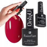 LAKIER DO PAZNOKCI HYBRYDOWY Z POŁYSKIEM UV ONLYU 7,3ML CIEMNA CZERWIEŃ