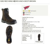 Buty ochronne Red Wing Men's 8-inch Boot Brown 3282 