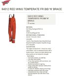 Spodnie ogrodniczki termiczne 64012 RED WING TEMPERATE FR BIB 'N' BRACE