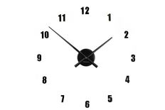 Zegar ścienny Extender Mini czarny by ExitoDesign