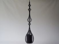 Lampa wisząca EMPEROR czarna  20x92cm [AZ01591]