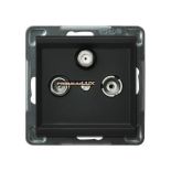 OSPEL Gniazdo RTV-SAT  przelotowe hurtownia led Premium Lux