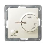 OSPEL Regulator temperatury z sondą IMPRESJA ECRU RTP-1Y/m/27 zaciski gwinto hurtownia led Premium Lux